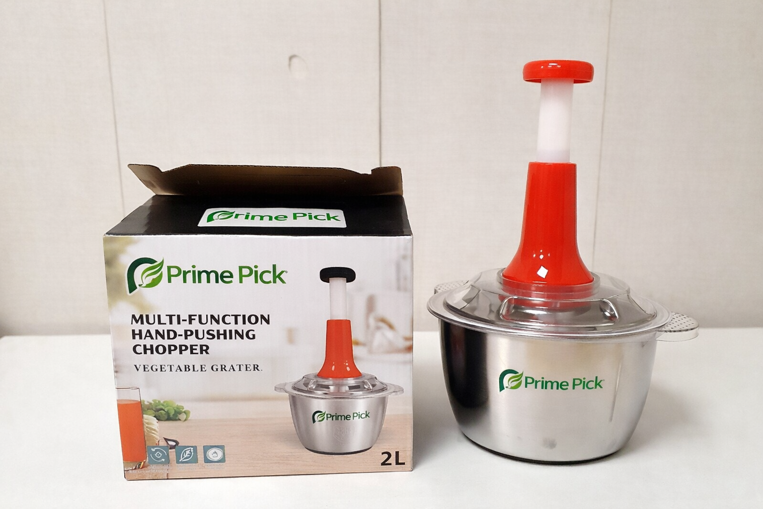 Prime Pick Multi-Function Hand-Pushing Chopper 2L